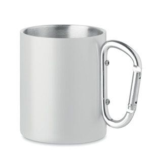 GiftRetail MO6918 - AROM Taza de metal y mosquetón