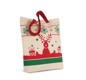 Kimood KI0733 - Bolsa shopper con motivos navideños