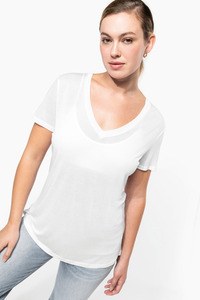 Kariban KNS323 - Camiseta lyocell Tencel™ cuello de pico manga corta - 145 g