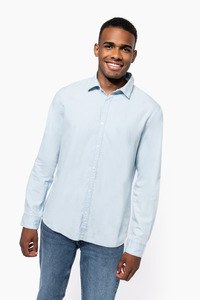 Kariban KNS500 - Camisa de algodón sarga efecto lavado hombre