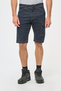 WK. Designed To Work WK715 - Bermuda denim multibolsillos hombre