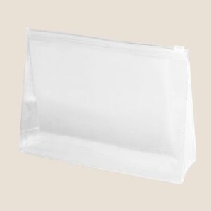 EgotierPro 34054 - Bolsa de baño PVC translúcido con cremallera SOFIE