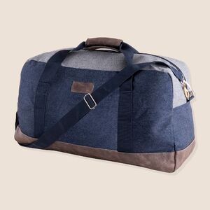 EgotierPro 37030 - Bolsa de Viaje Moderna y Amplia de Algodón con Acabado de Jeans HIGHLINE