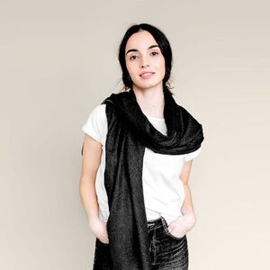 EgotierPro 37039 - Foulard de viscosa con diseño de espiga SPIKE