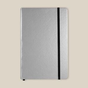 EgotierPro 38008 - Cuaderno A5 con Cubierta PU Metálica y 80 Hojas LUMINE