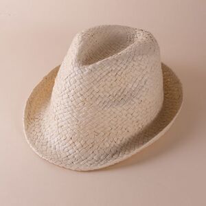 EgotierPro 38055 - Sombrero Unisex de Mimbre Flexible con Visera Corta MADEIRA