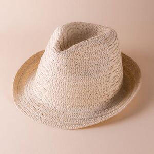 EgotierPro 39021 - Sombrero Unisex de Paja con Ala Corta DOMINICA