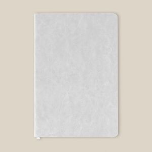 EgotierPro 39510 - Cuaderno Flexible de PU con 96 Hojas Rayadas Crema CORPORATE