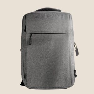 EgotierPro 50029 - Mochila RPET Acolchada para Laptop con Salida para Auriculares CHUCK