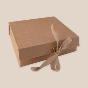 EgotierPro 50689 - Caja de regalo cartón 1500 gr plegable decorativa STEPO