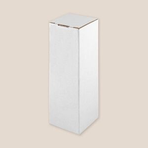 EgotierPro 52094 - Caja de cartón blanca autoensamblable para botellas BOTTLE