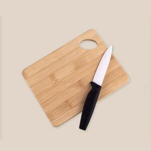 EgotierPro 52510 - Tabla de cocina de bambú con orificio JAYA