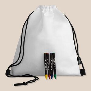 EgotierPro 53040 - Mochila de Cuerdas RPET con Crayones STROLL