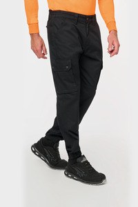 WK. Designed To Work WK711 - Pantalón cargo unisex con bajo elástico